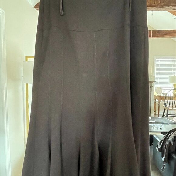Miss Alliage midi skirt, pleat and belt loop detail, sz 10, EUC, wool blend - Picture 3 of 14